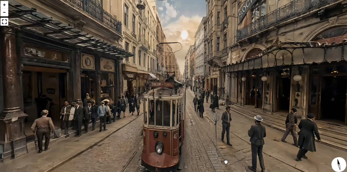 AI image generated from the “1900 Istiklal Street Panorama Prompt” prompt