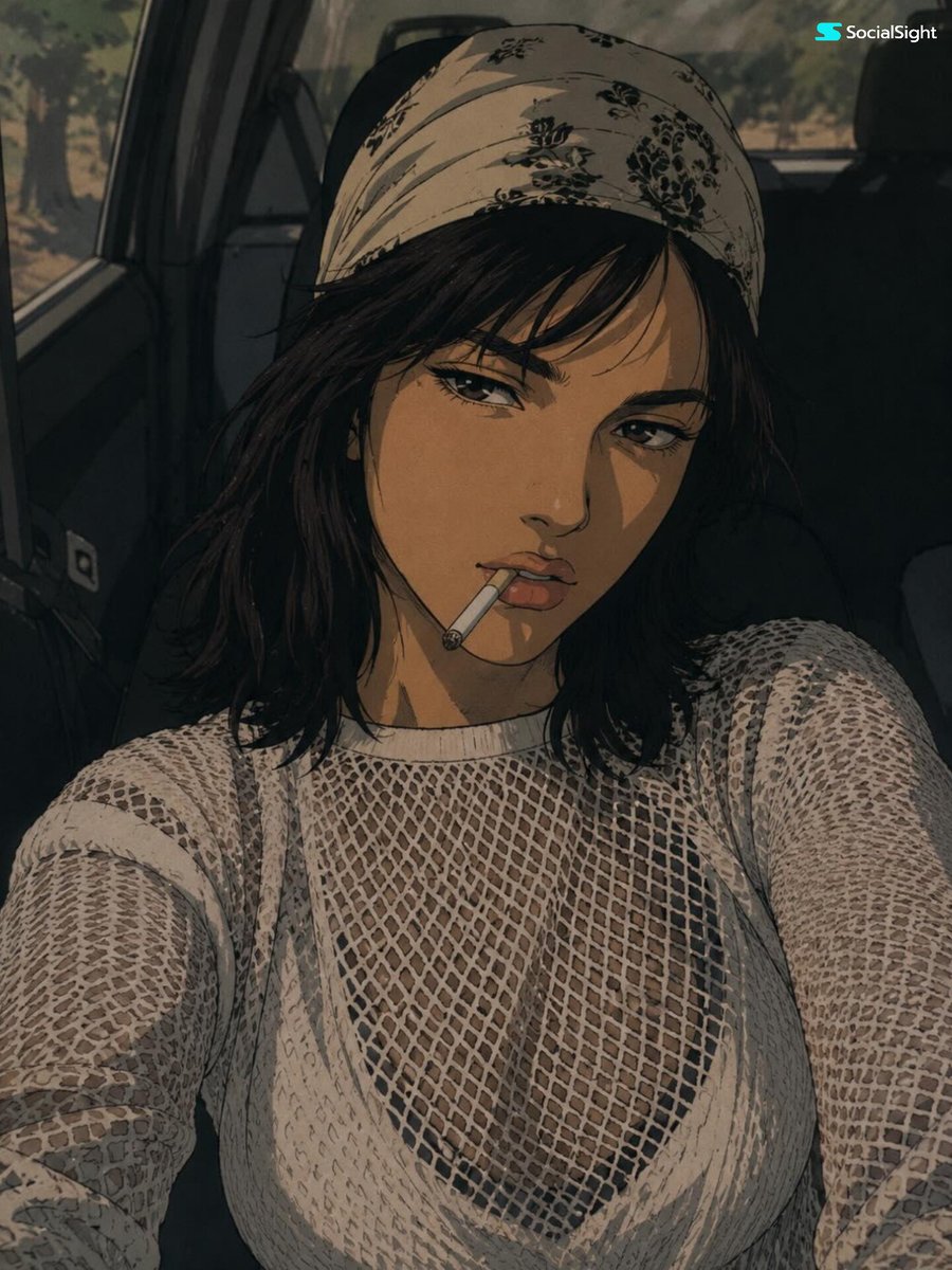 AI image generated from the “1990s Anime Rebel Portrait” prompt