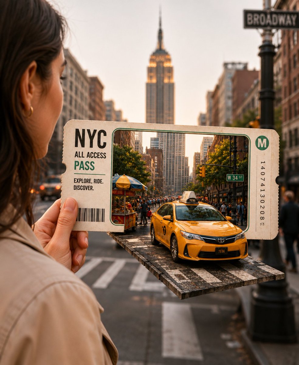 AI image generated from the “3D Travel Ticket” prompt