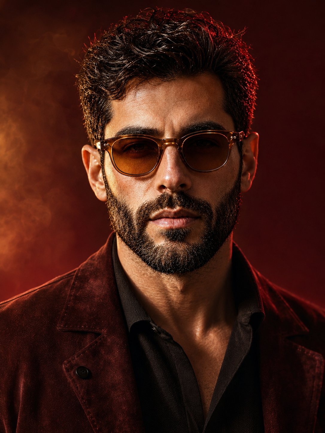 AI image generated from the “A cinematic, ultra-realistic close-up portrait of a stylish” prompt