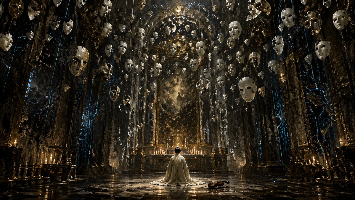 AI image generated from the “A highly detailed, cinematic wide shot of a grand, dark” prompt