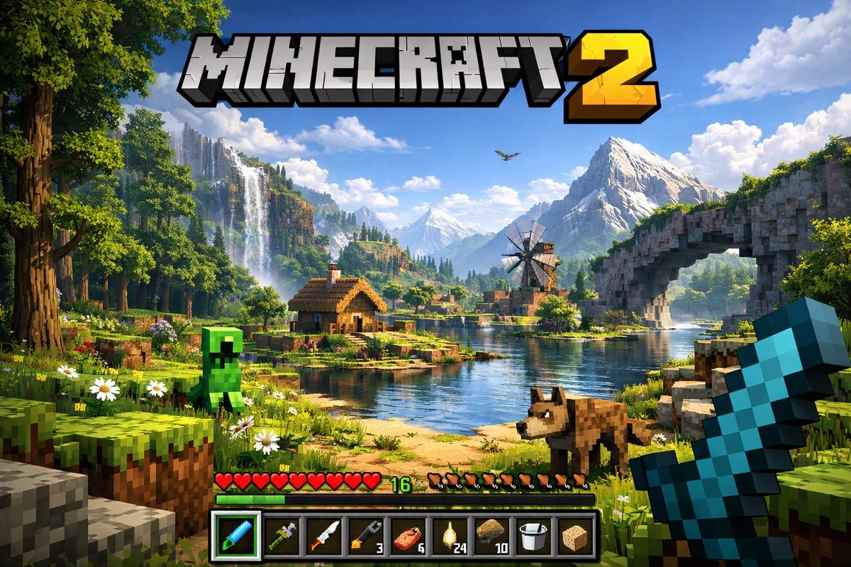 AI image generated from the “A highly detailed, realistic first-person video game” prompt
