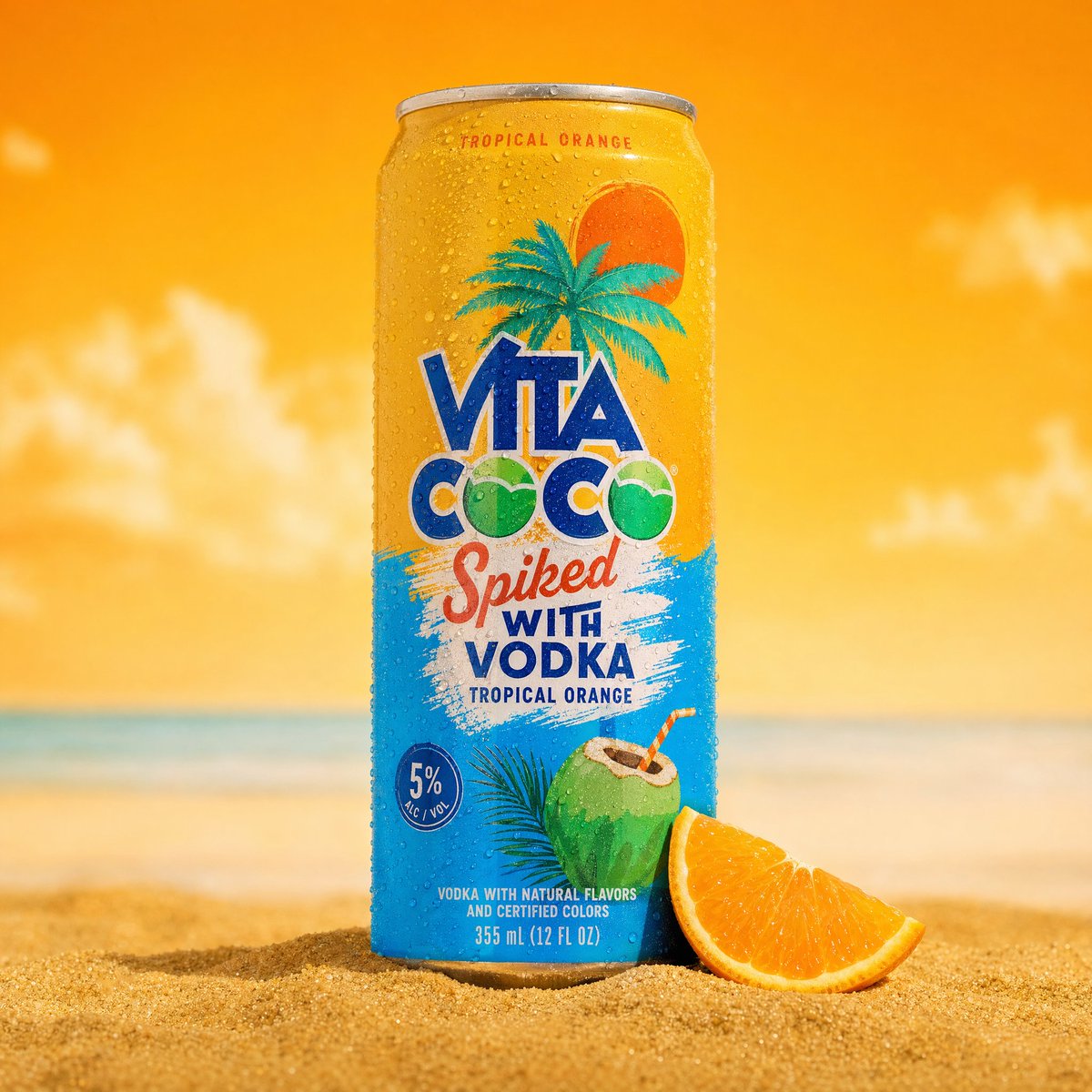 AI image generated from the “A professional product photography shot of a cold sparkling water” prompt