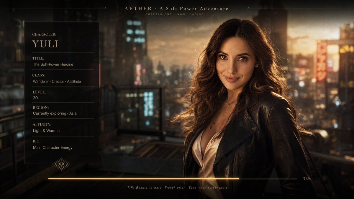 AI image generated from the “AAA Game Loading Screen Portrait” prompt