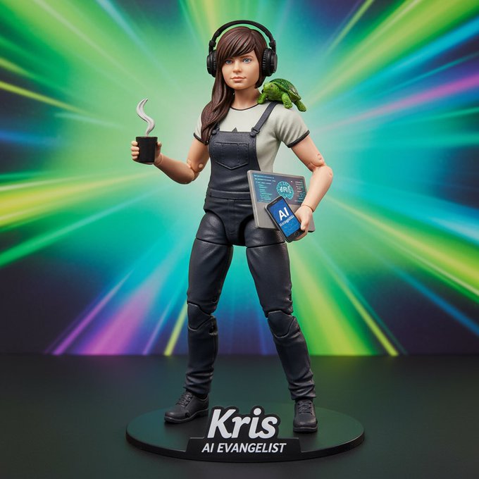 AI image generated from the “Action Figure” prompt