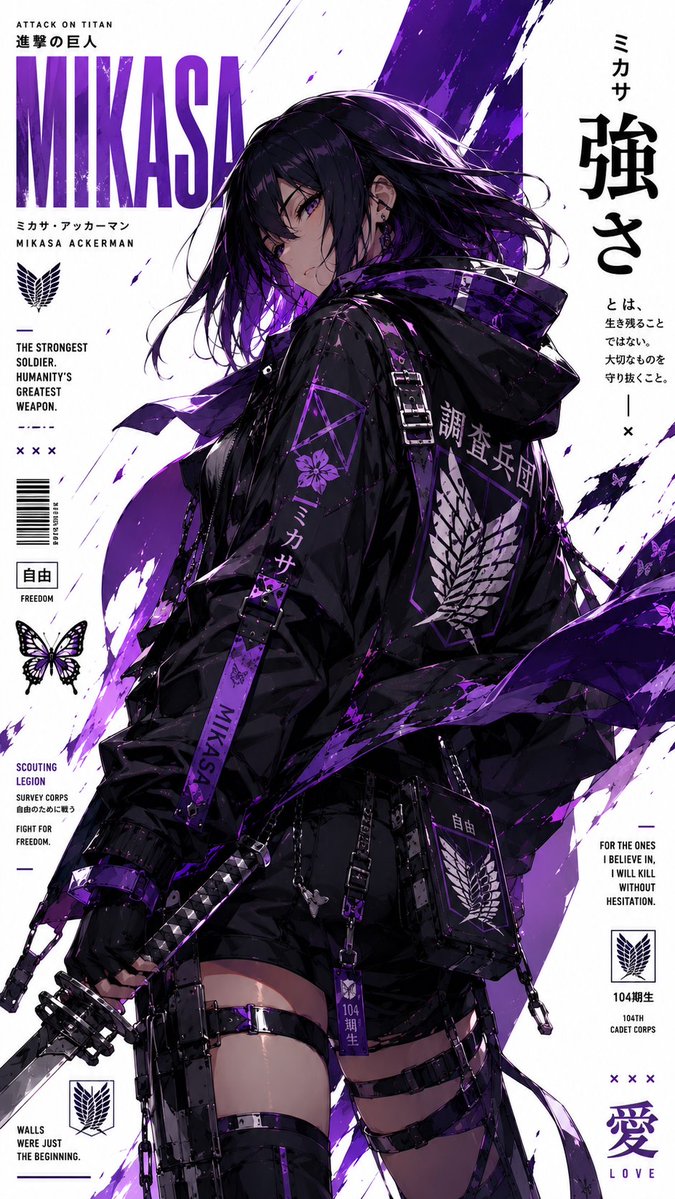 AI image generated from the “Anime Character Streetwear Collector Poster” prompt