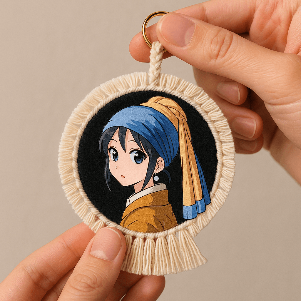 AI image generated from the “Anime-Style Badge” prompt