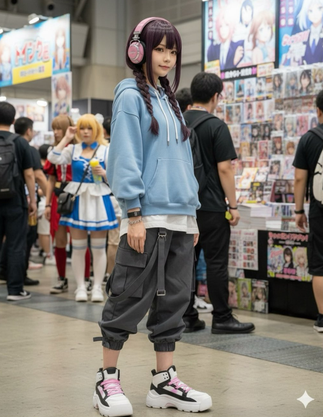 AI image generated from the “Anime to Real Coser” prompt