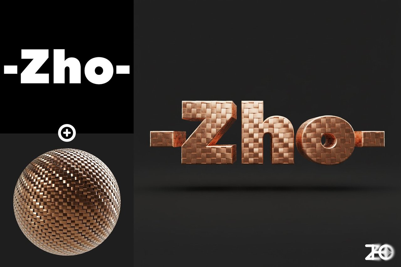 AI image generated from the “Apply Material Sphere to Logo” prompt