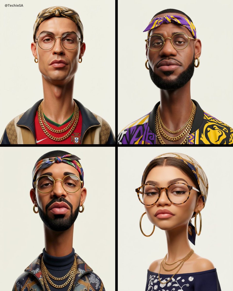 AI image generated from the “Avant-Garde 3D Caricature Portrait” prompt