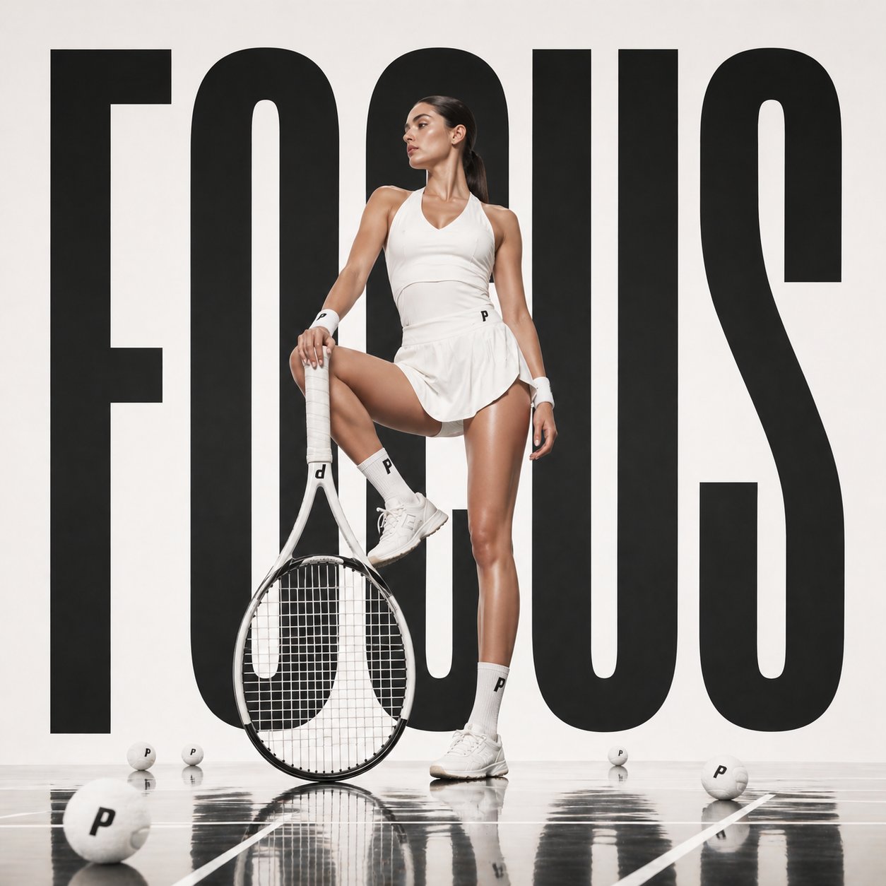 AI image generated from the “Avant-Garde Tennis Racket Sculpture Sports Fashion Ad” prompt