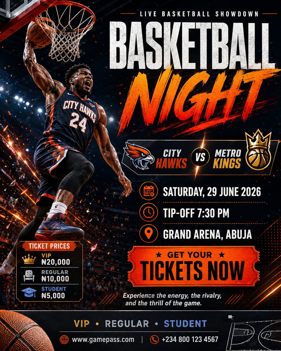AI image generated from the “Basketball Poster Design” prompt