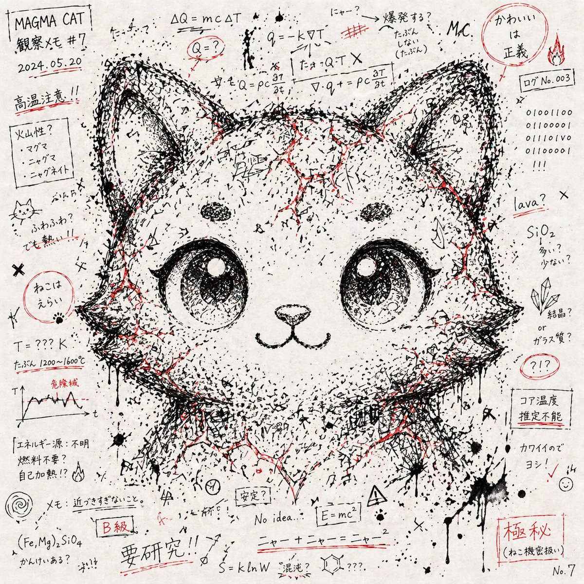 AI image generated from the “Chaos Notes Hidden Face Character Art” prompt