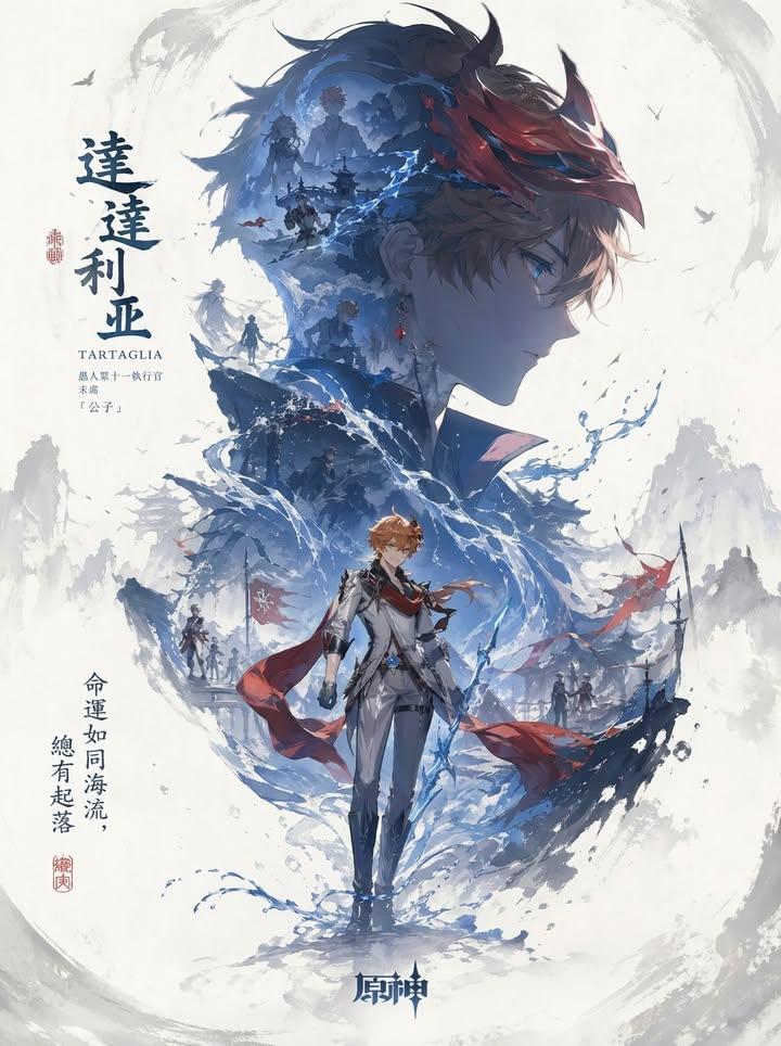 AI image generated from the “Character Silhouette Key Visual Poster” prompt