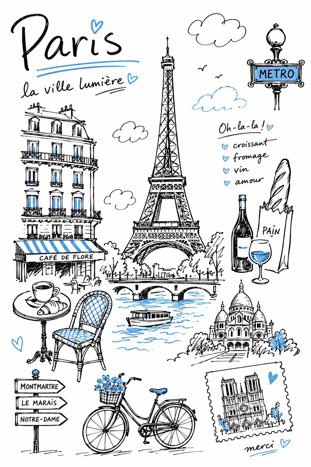 AI image generated from the “Charming editorial travel illustration of in a simple” prompt