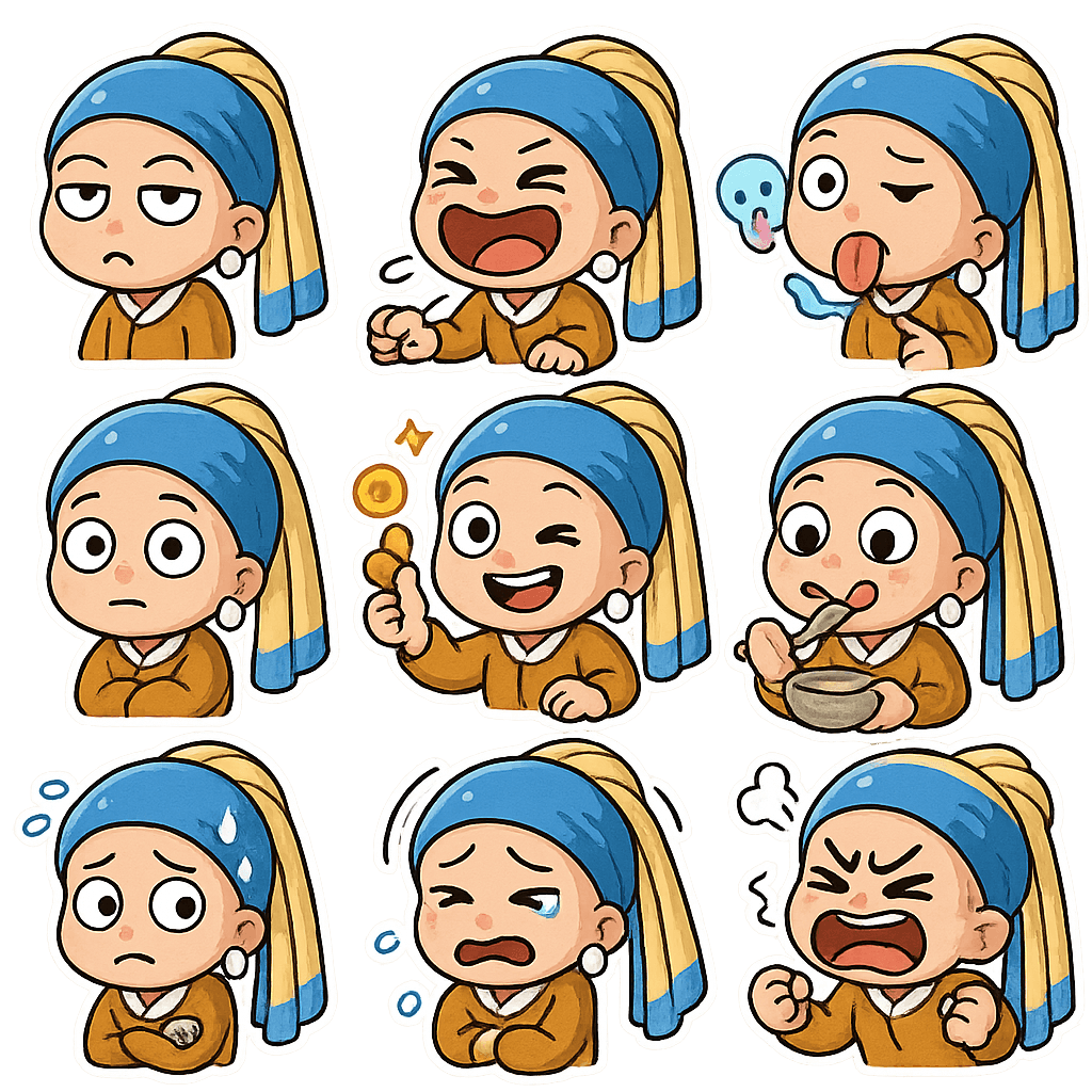 AI image generated from the “Chibi Character Sticker Pack” prompt
