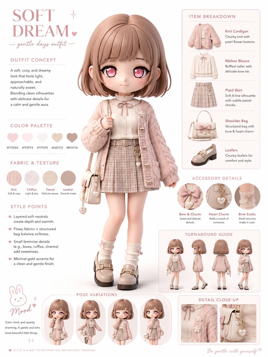 AI image generated from the “Chibi Fashion Infographic” prompt