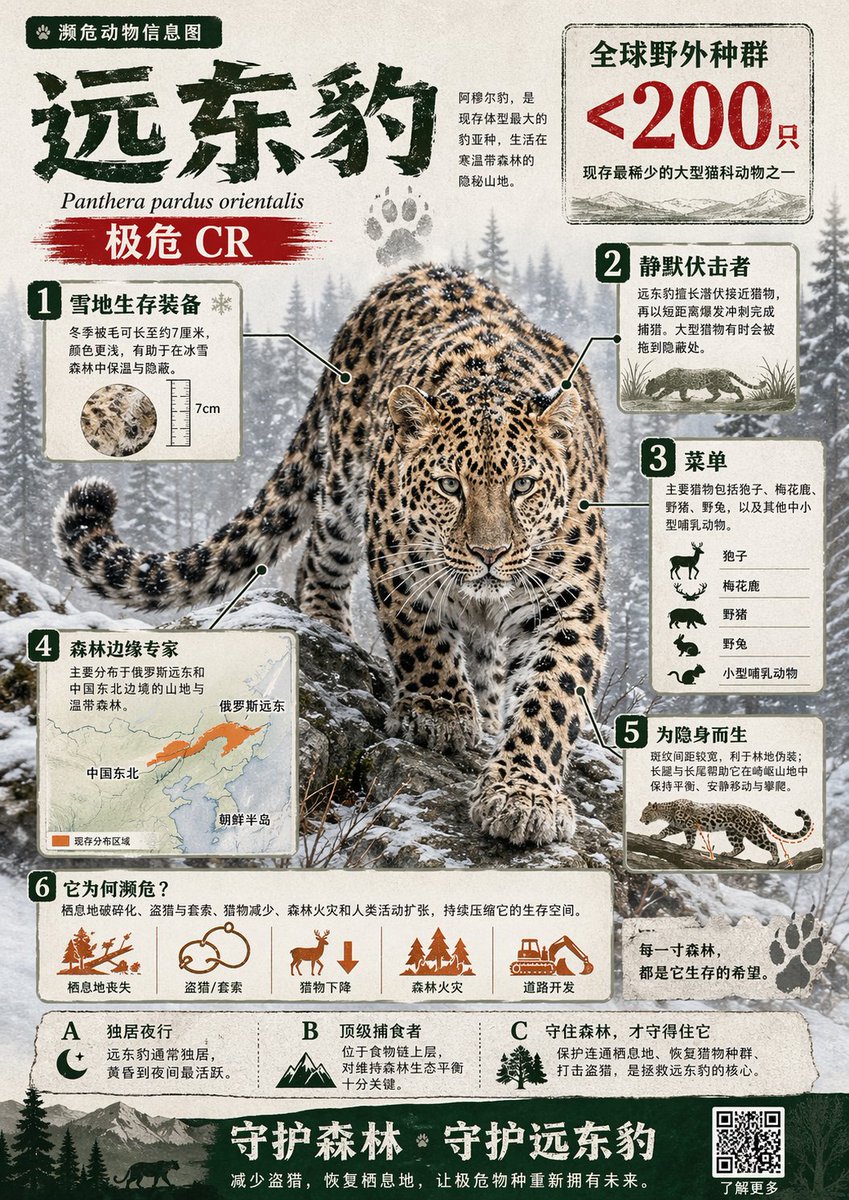AI image generated from the “Chinese Wildlife Infographic” prompt