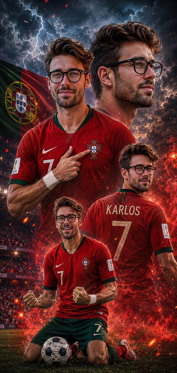 AI image generated from the “Cinematic Football Portrait Poster” prompt