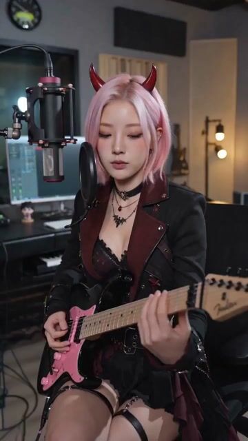 AI image generated from the “Cinematic Music Podcast and Guitar Technique” prompt