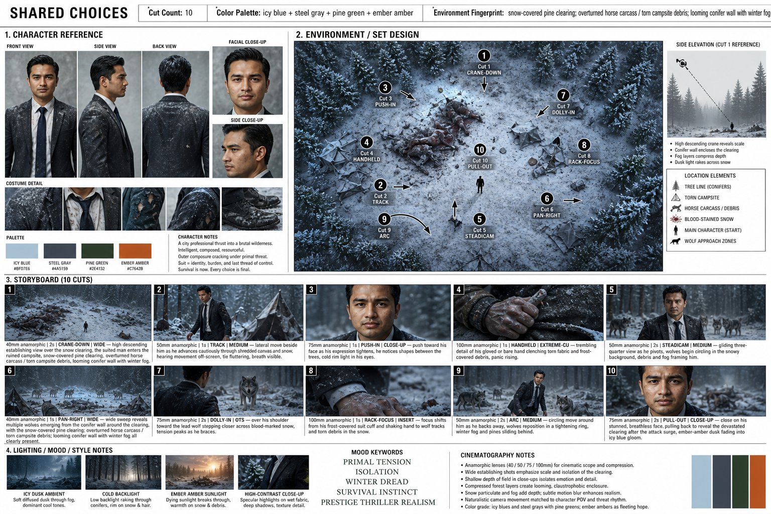 AI image generated from the “Cinematic Survival Thriller Storyboard Prompt Create a” prompt