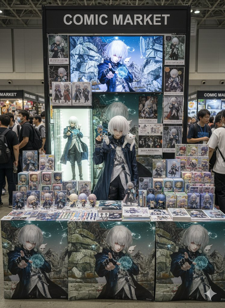 AI image generated from the “Comic Convention Booth” prompt
