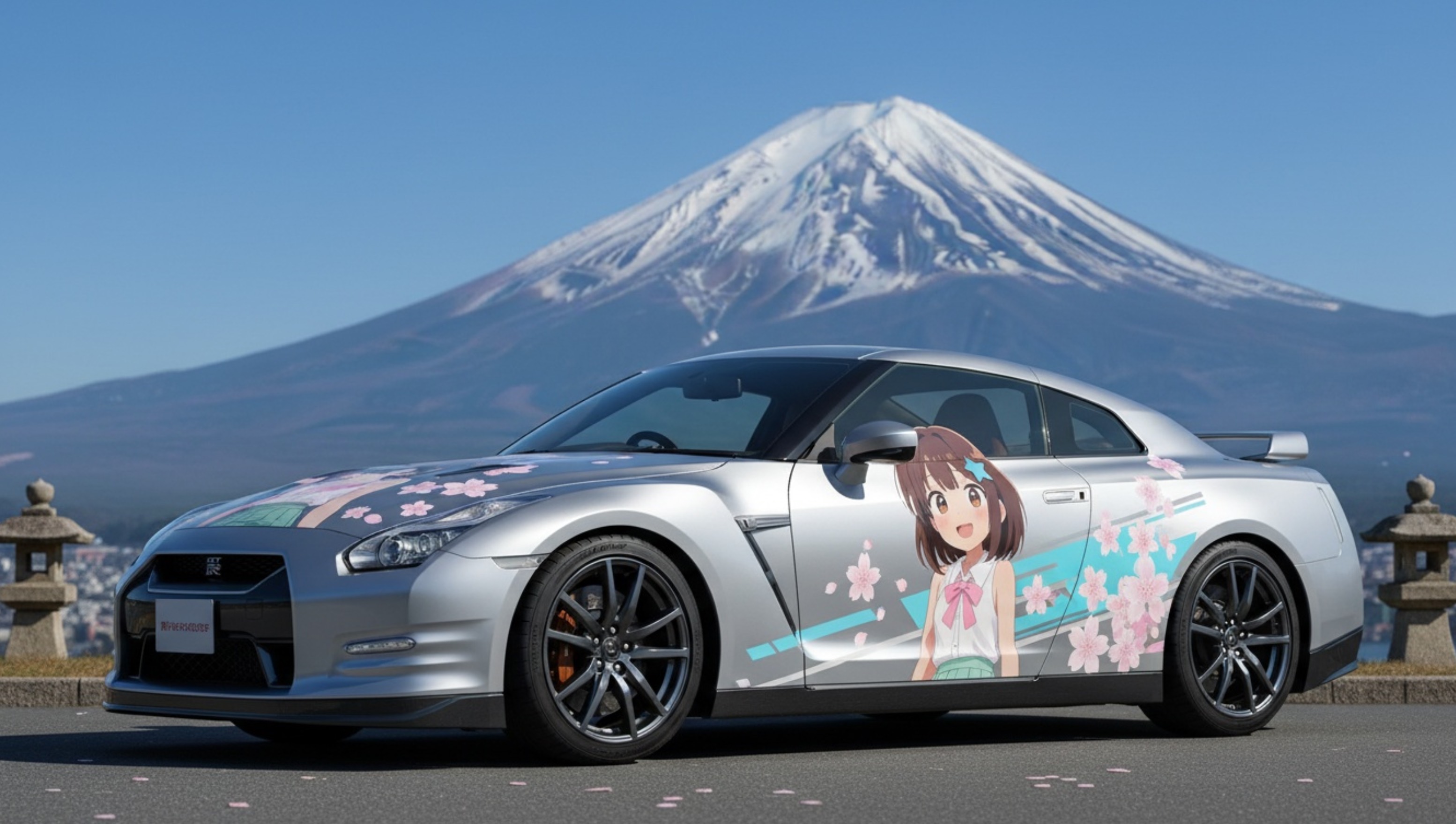 AI image generated from the “Create an Itasha Car” prompt