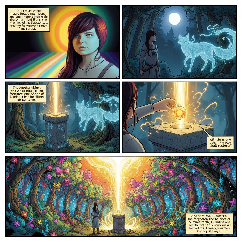 AI image generated from the “Create Comic Book” prompt