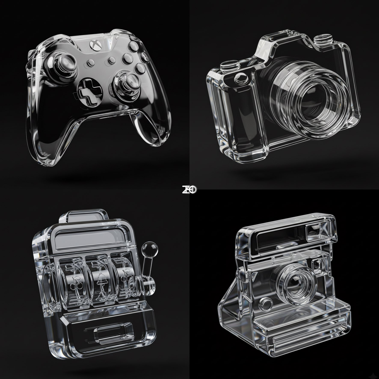 AI image generated from the “Crystal Texture Emoji” prompt