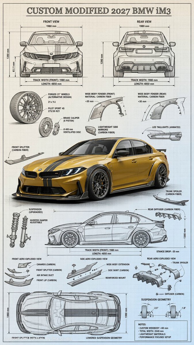 AI image generated from the “Custom Car Blueprint Sketch Render” prompt
