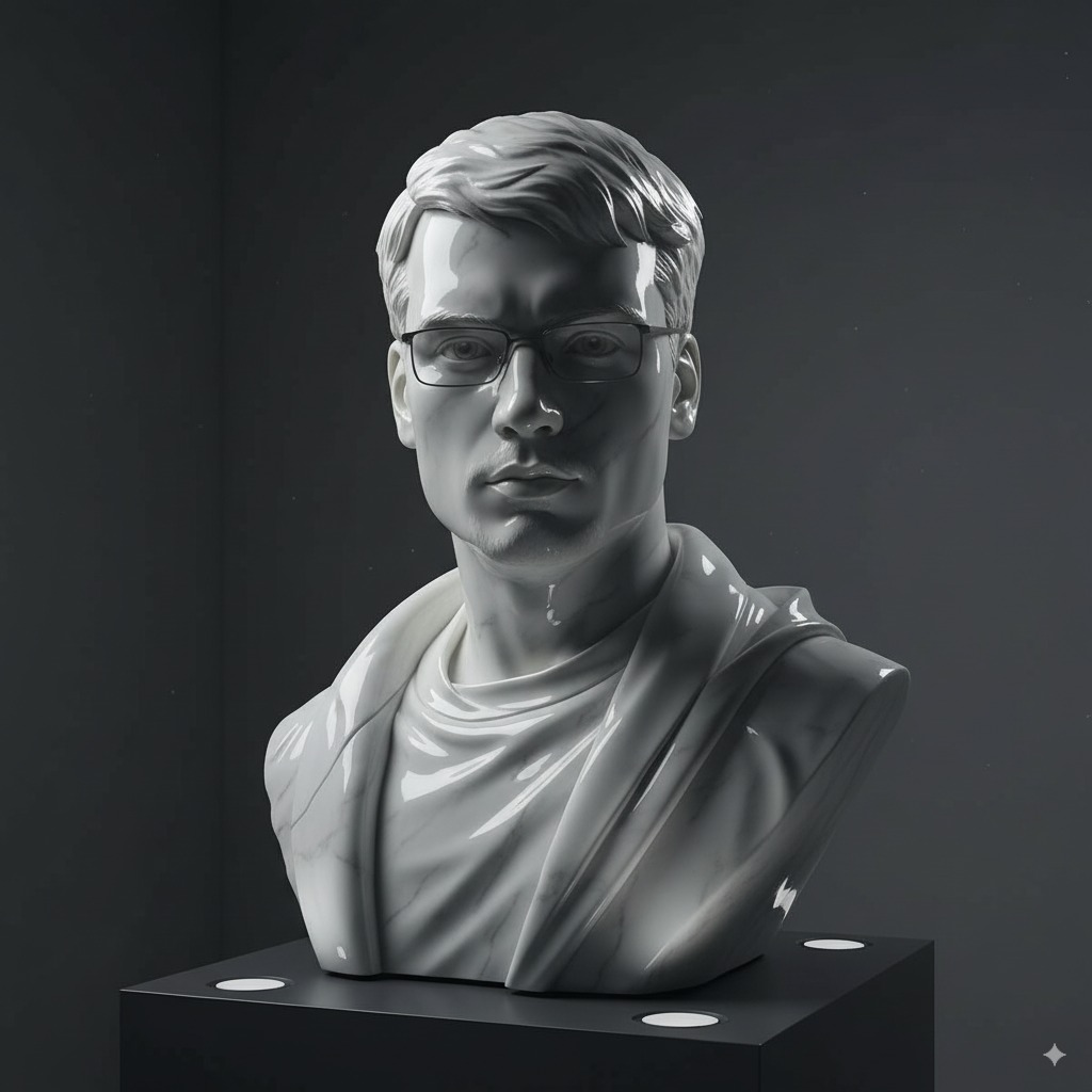 AI image generated from the “Custom Marble Sculpture” prompt