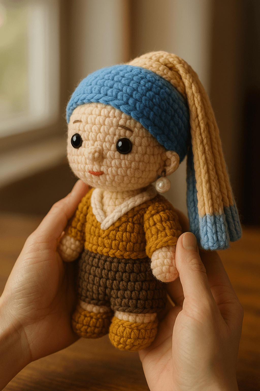 AI image generated from the “Cute & Cozy Knitted Doll” prompt