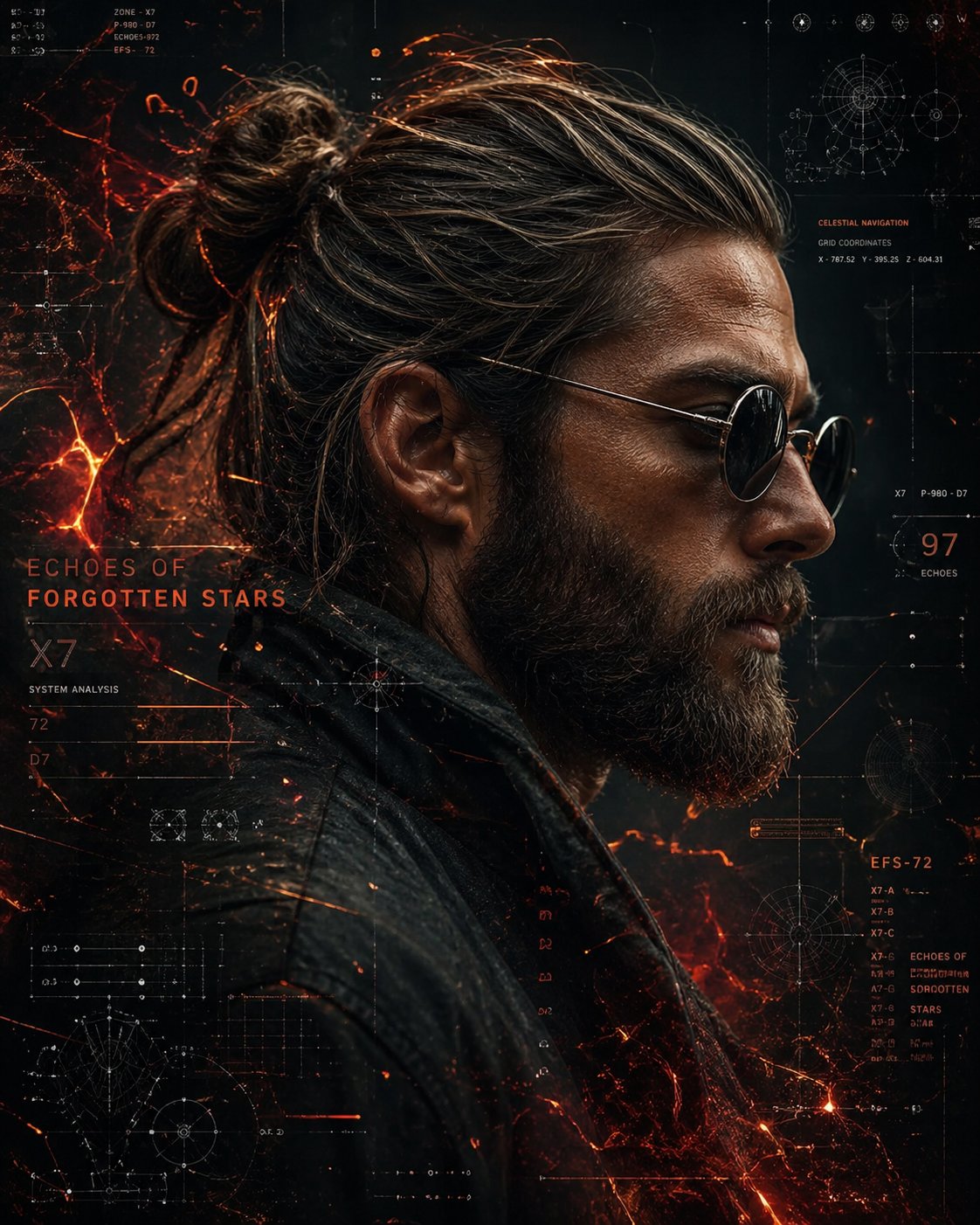 AI image generated from the “Cyberpunk Sci-Fi Side Profile Portrait” prompt