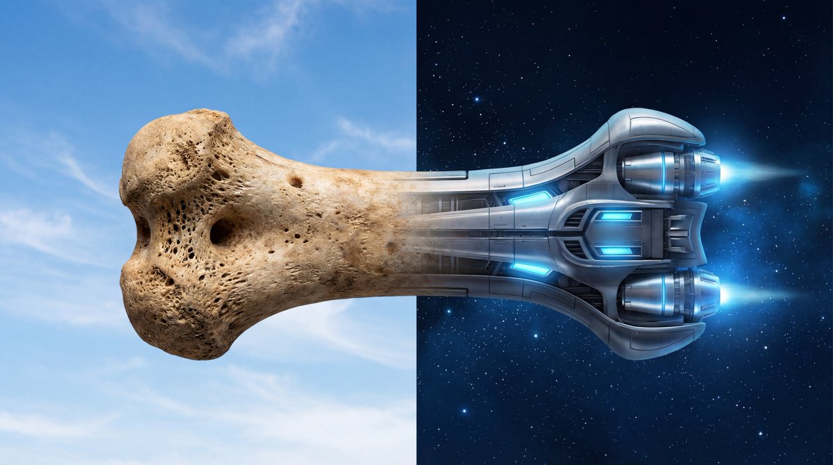 AI image generated from the “Dog Bone Spacecraft Morph” prompt