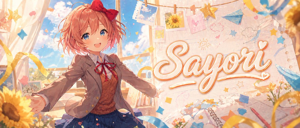 AI image generated from the “Dreamy Anime Sayori Banner” prompt