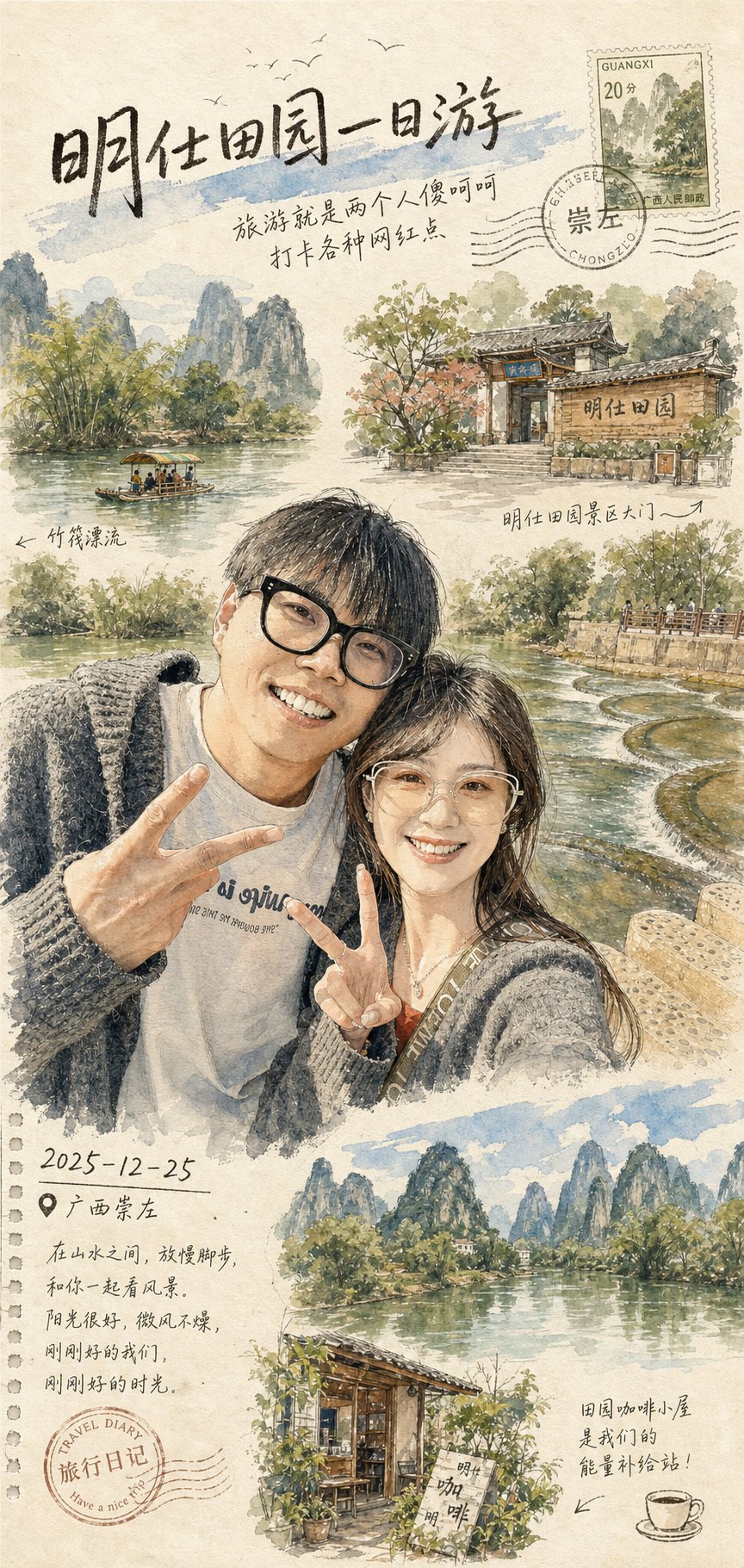 AI image generated from the “Dreamy watercolor travel illustration style from the attached” prompt