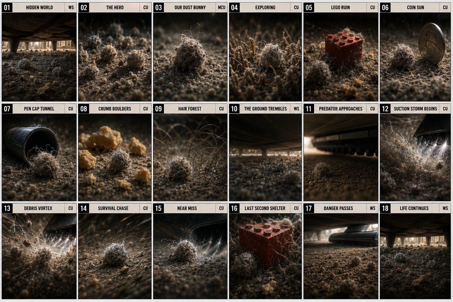 AI image generated from the “Dust Bunny Nature Documentary” prompt