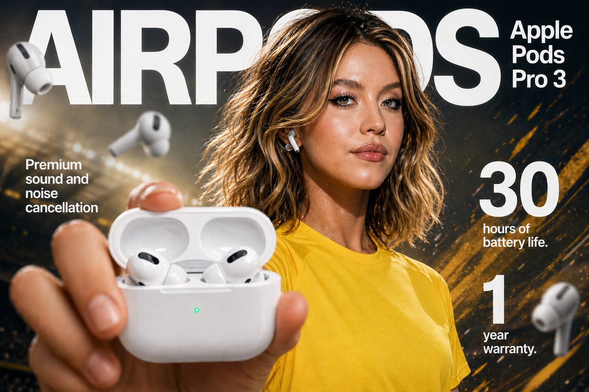 AI image generated from the “E-commerce Main Image - Earbuds E-commerce Infographic” prompt