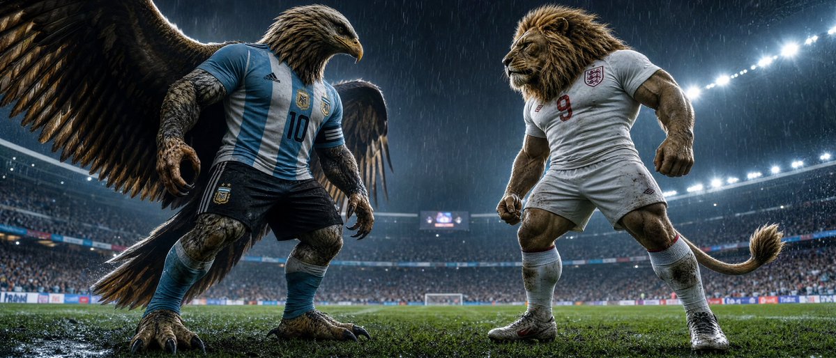 AI image generated from the “Eagle vs Lion Stadium Clash” prompt