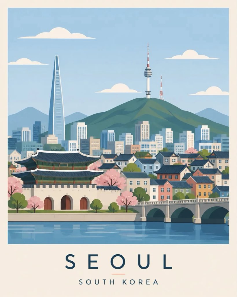 AI image generated from the “Editorial Travel Poster Illustration” prompt
