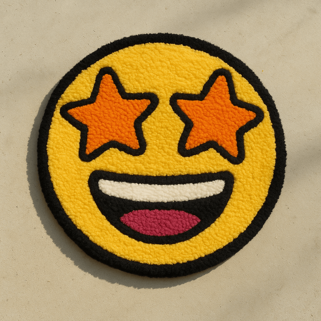 AI image generated from the “Emoji Tufted Rug” prompt