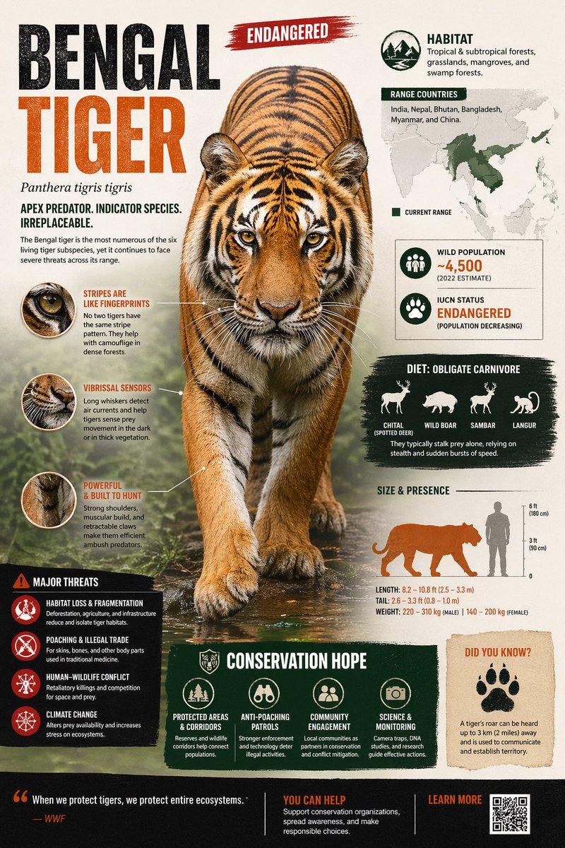 AI image generated from the “Endangered Animal Infographic” prompt