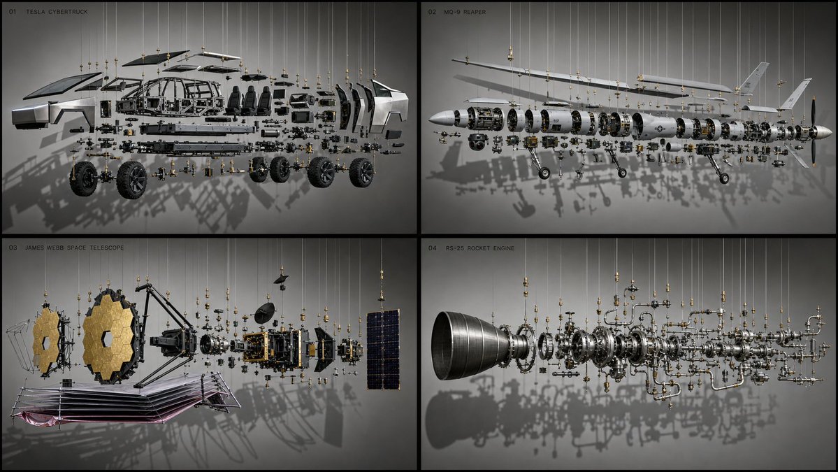 AI image generated from the “Exploded Museum Assembly Diagram” prompt