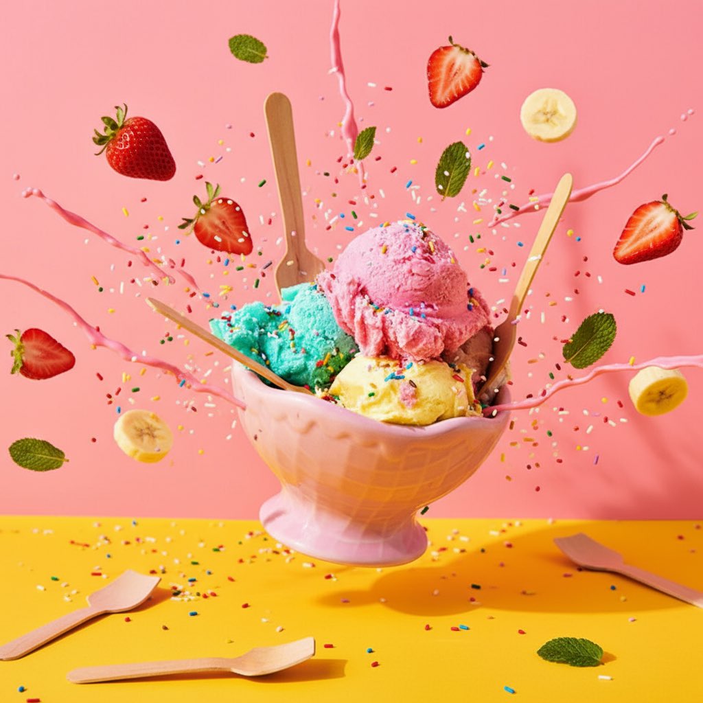 AI image generated from the “Explosive Food” prompt