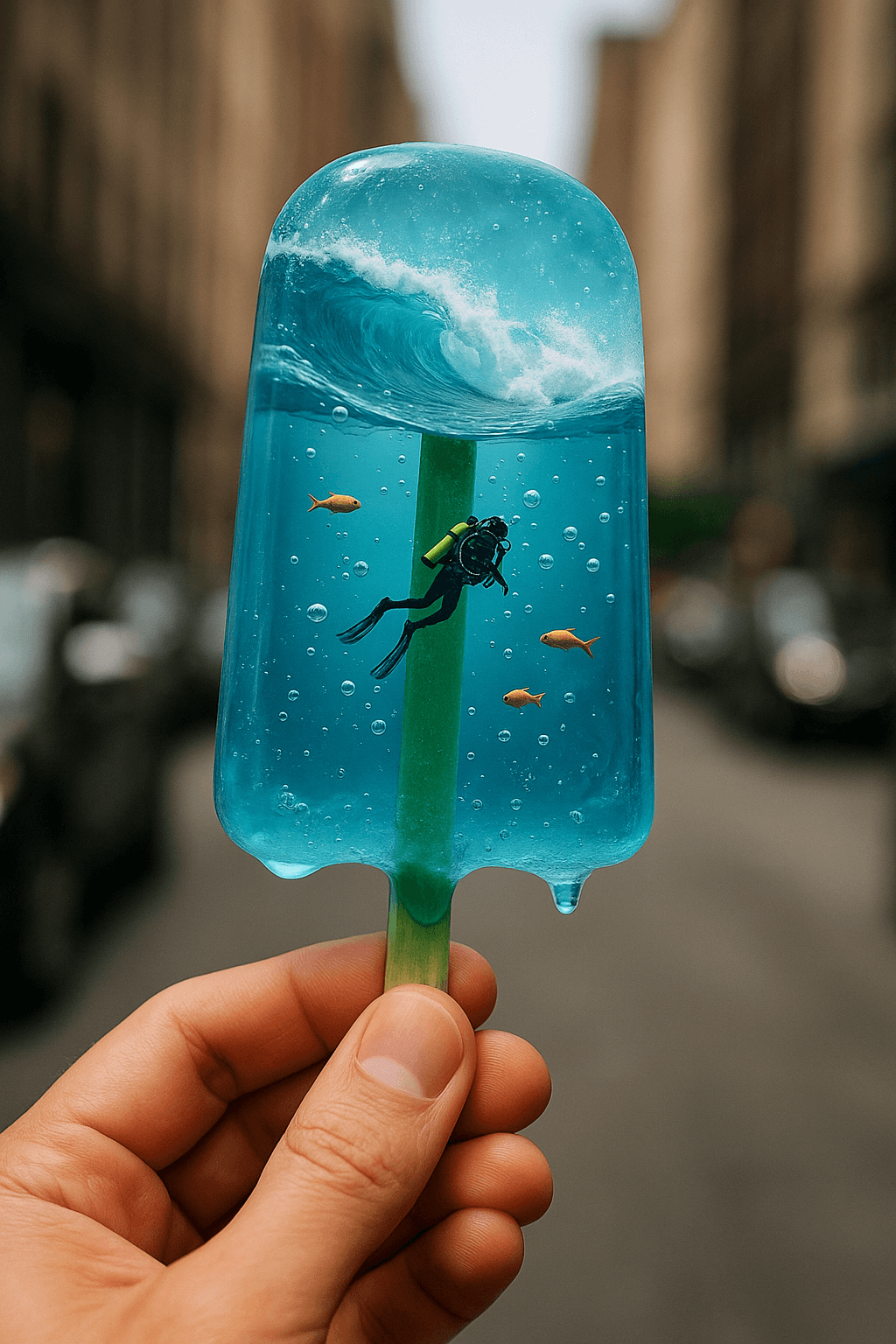 AI image generated from the “Fantasy Underwater Scene Popsicle” prompt