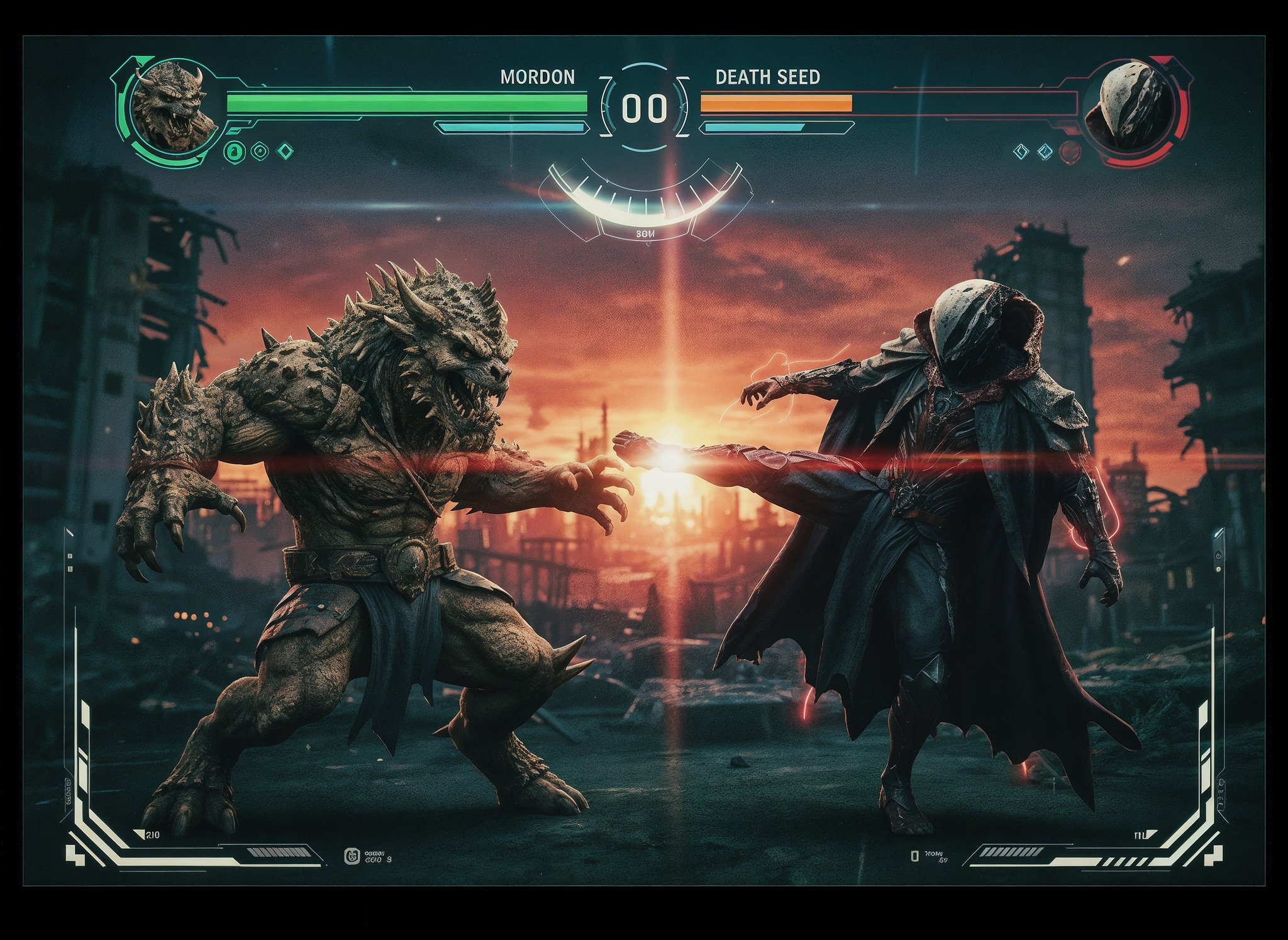 AI image generated from the “Fighting Game Interface Creation” prompt