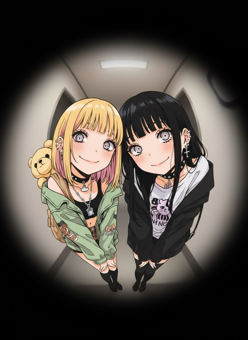 AI image generated from the “Fisheye Peephole Illustration” prompt