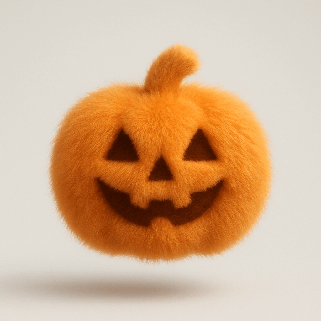 AI image generated from the “Fluffy Pumpkin Lantern” prompt