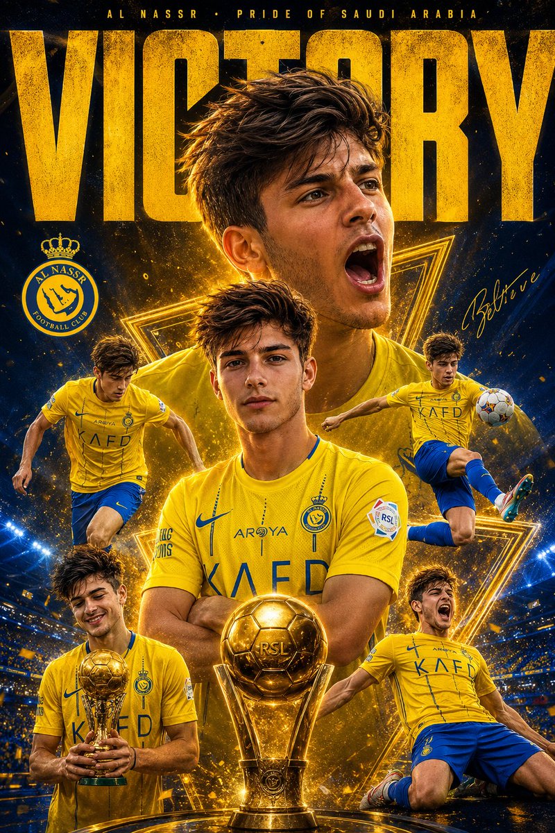 AI image generated from the “Football Victory Poster” prompt