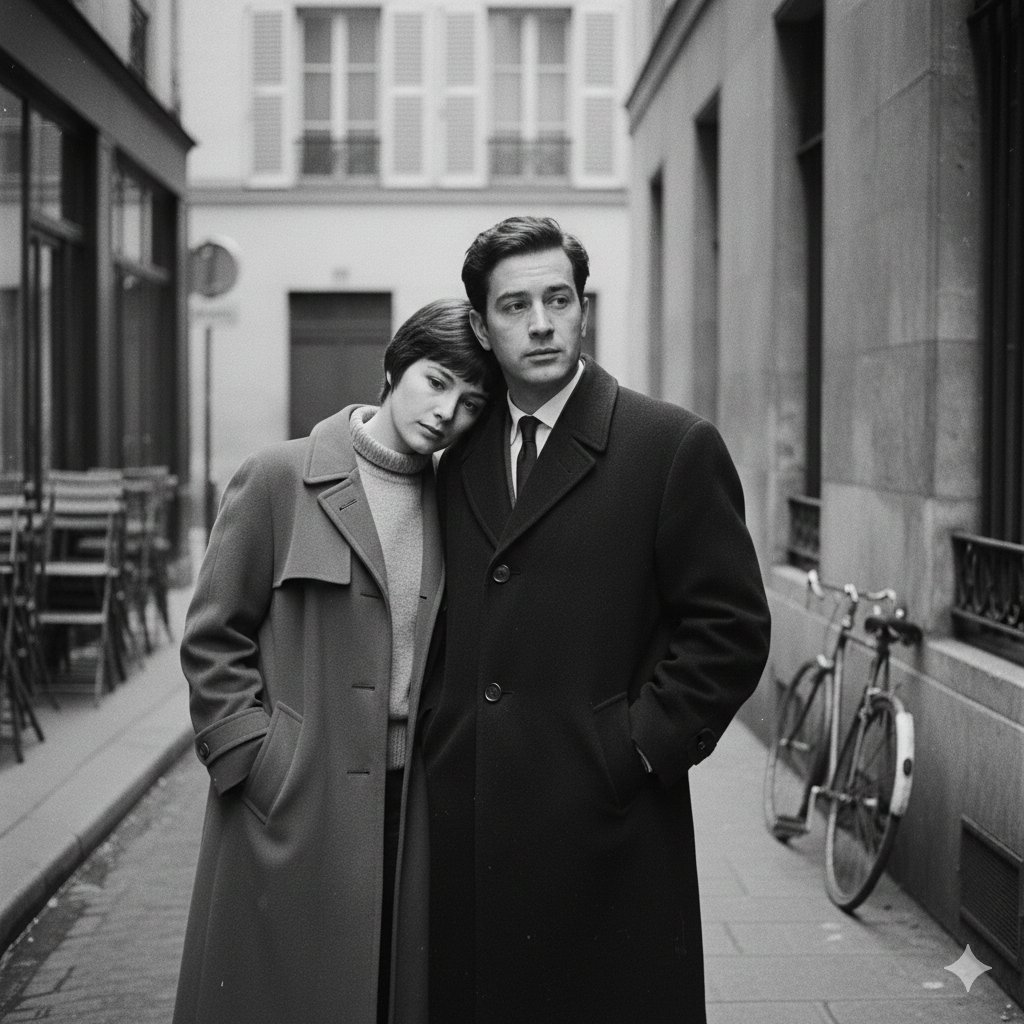 AI image generated from the “French New Wave Film Still” prompt